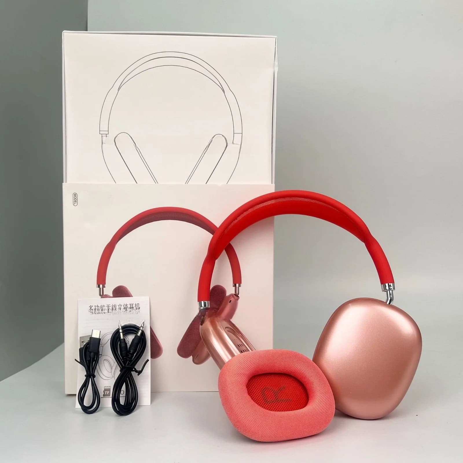Kabellose Over-Ear-Kopfhörer mit magnetischen Ohrmuscheln und Mesh-Kopfband