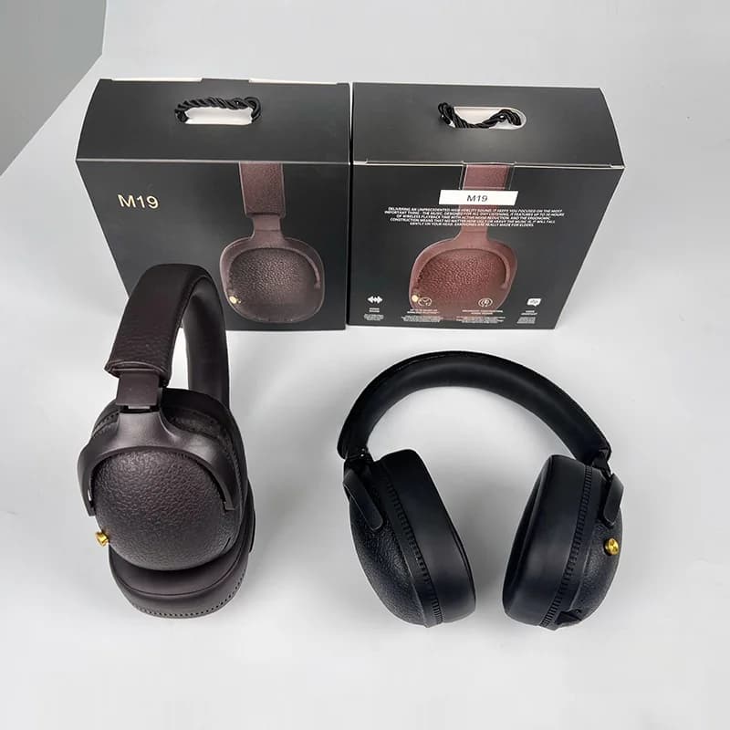 Retro Over-Ear-Bluetooth-Kopfhörer, kabelloses Stereo-Headset mit Mikrofon