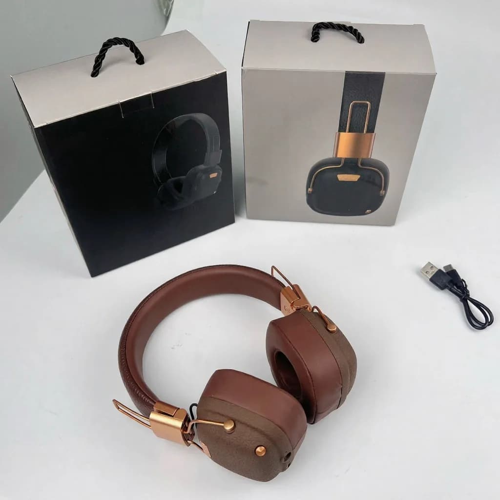 Retro Over-Ear Bluetooth-Kopfhörer mit EQ-Soundmodi