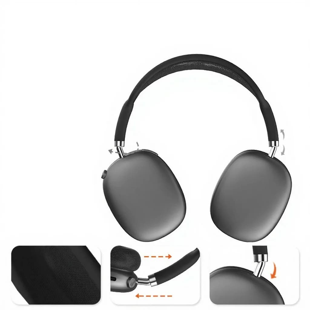 Kabellose Bluetooth Kopfhörer mit FM-Radio und TF-Kartensteckplatz