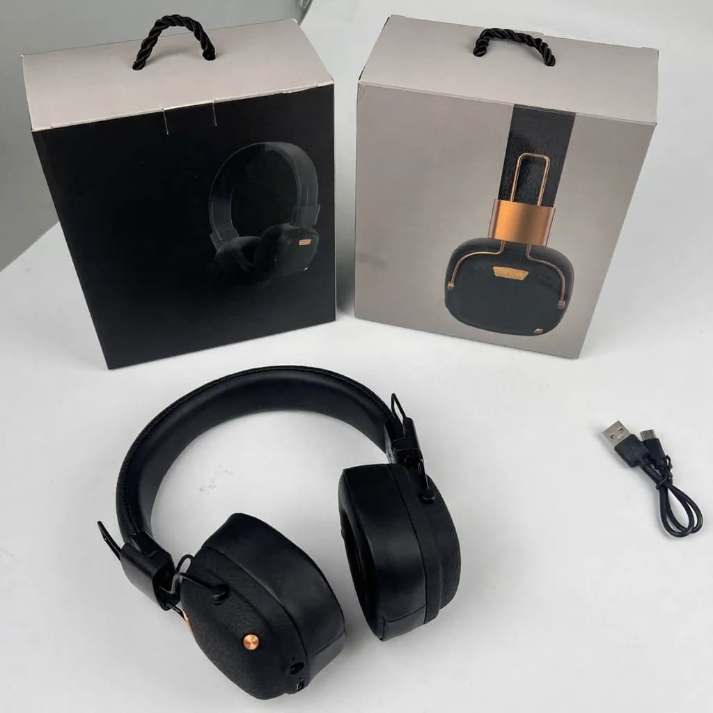 Retro Over-Ear-Bluetooth-Kopfhörer mit EQ-Modi und faltbarem Design