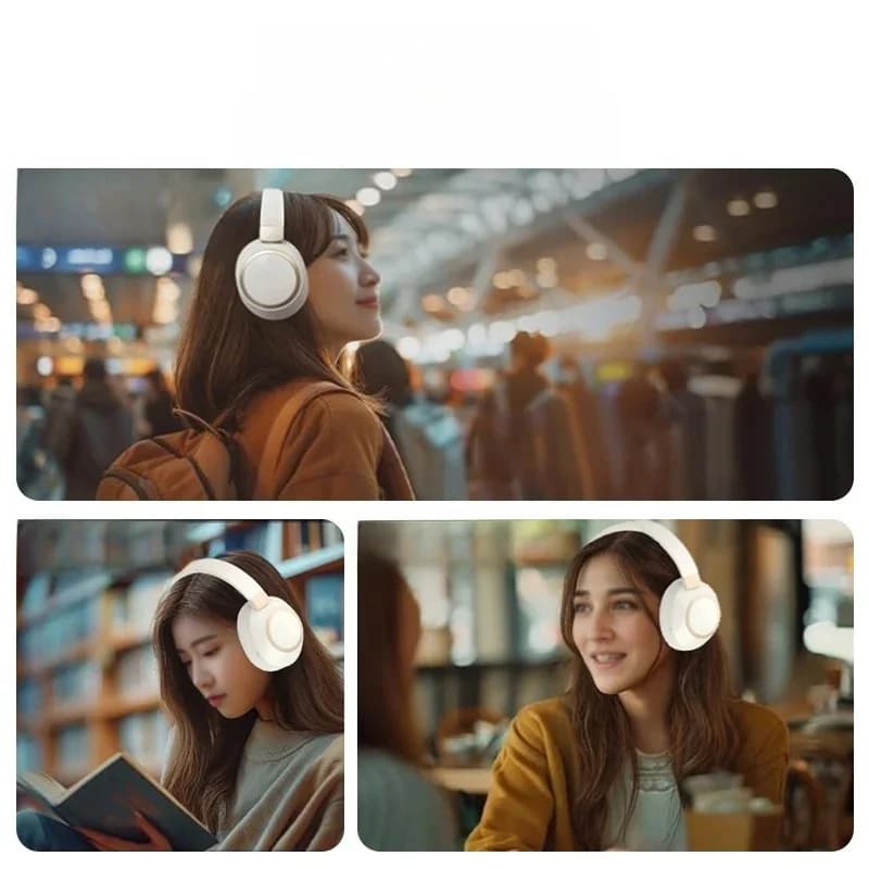 Kabellose Bluetooth-Kopfhörer mit ANC, Over-Ear, Stereo