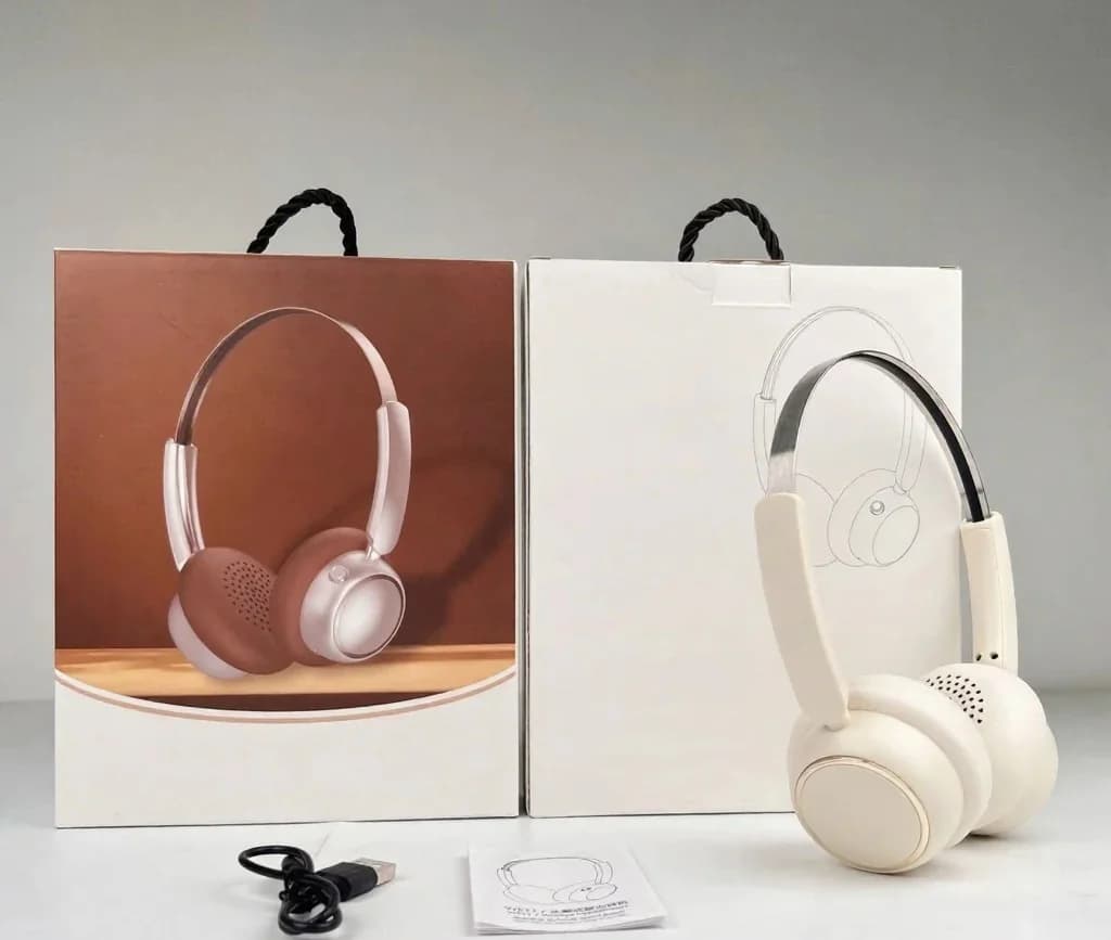 Retro Over-Ear Wireless-Kopfhörer mit FM-Radio und Bluetooth 5.4