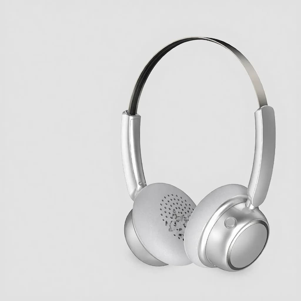 Retro kabellose Bluetooth-Kopfhörer mit Metallkopfband und langer Akkulaufzeit