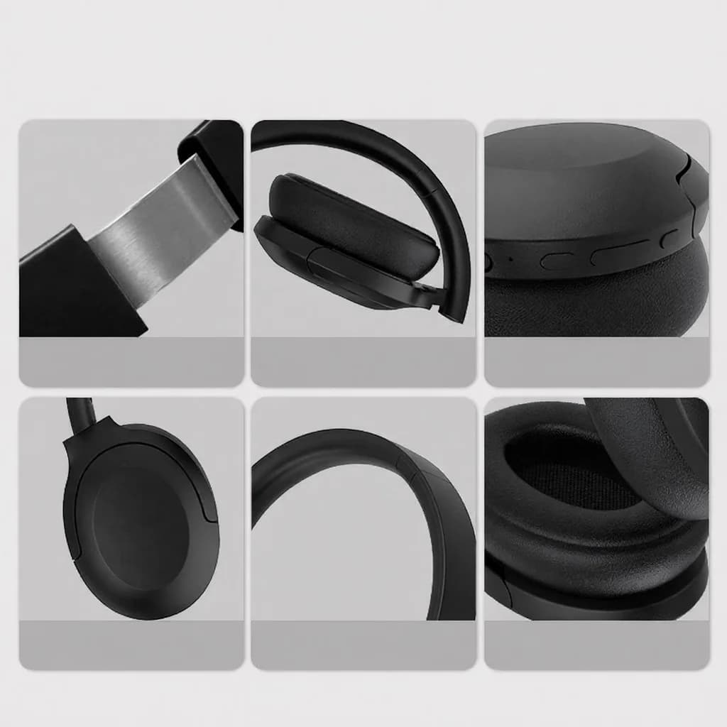 Aktive Noise-Cancelling Bluetooth-Kopfhörer, Over-Ear, Wireless 5.4