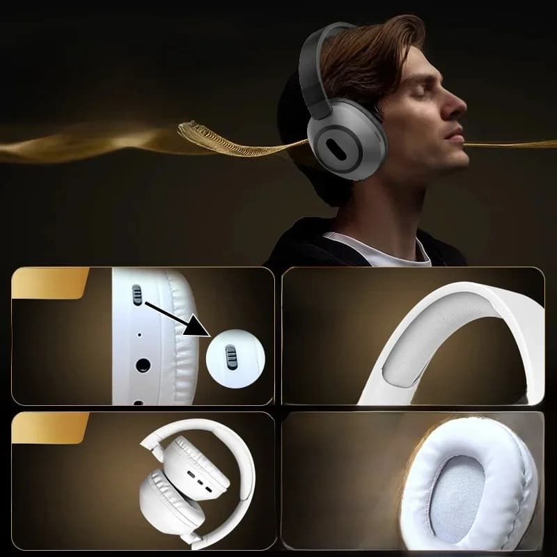 Wireless Bluetooth Over-Ear-Kopfhörer mit langer Akkulaufzeit