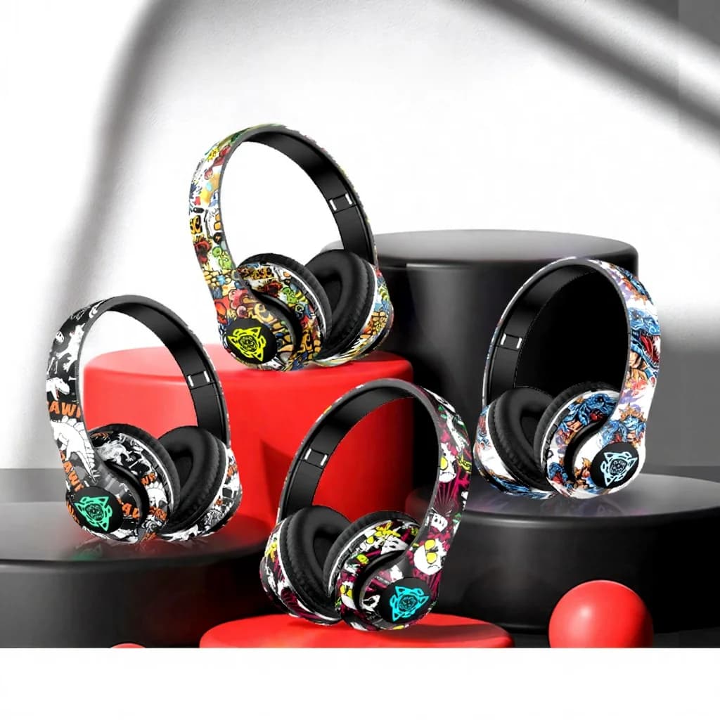 Kabellose Bluetooth Over-Ear Kopfhörer mit Mikrofon, 40mm Treiber, 350mAh Akku