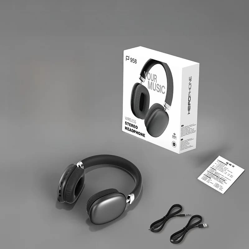 Kabellose Over-Ear-Kopfhörer mit FM-Radio und TF-Kartensteckplatz