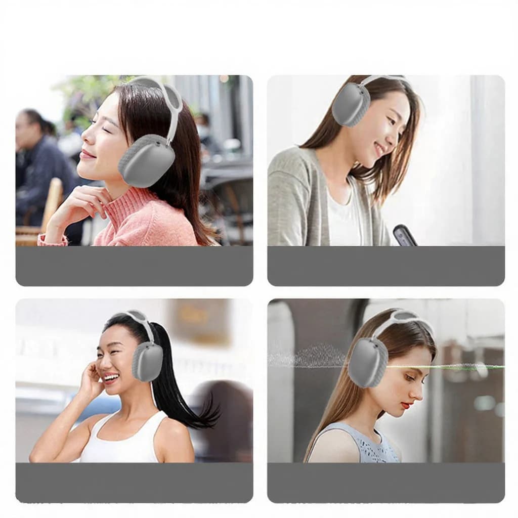 Kabellose Over-Ear-Kopfhörer mit magnetischen Ohrmuscheln und Mesh-Kopfband