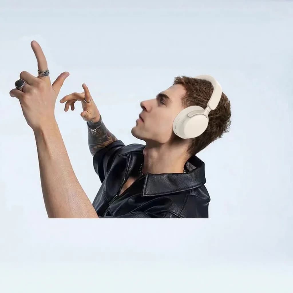 Kabellose Over-Ear-Bluetooth-Kopfhörer, 3D-Stereo, langer Akku