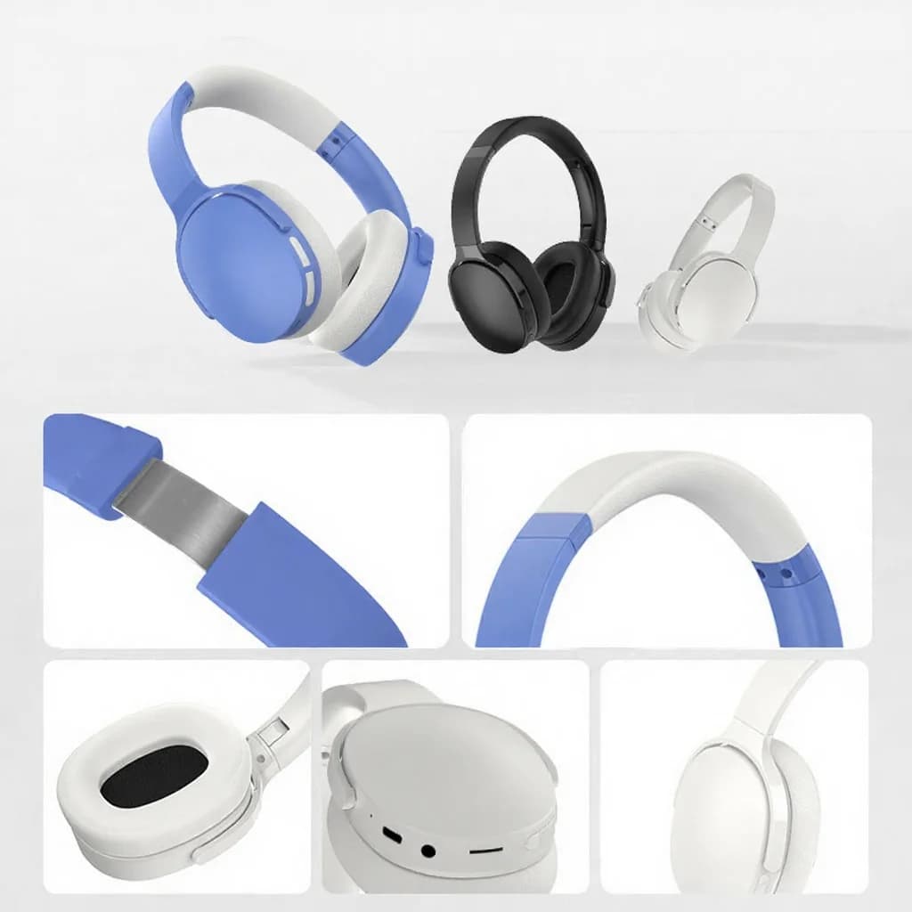 Over-Ear Bluetooth-Kopfhörer mit FM, TF-Karte, EQ-Modi und Mikrofon