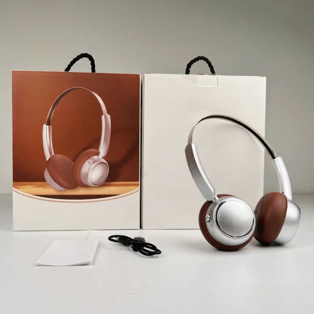 Retro Over-Ear Wireless-Kopfhörer mit FM-Radio und Bluetooth 5.4
