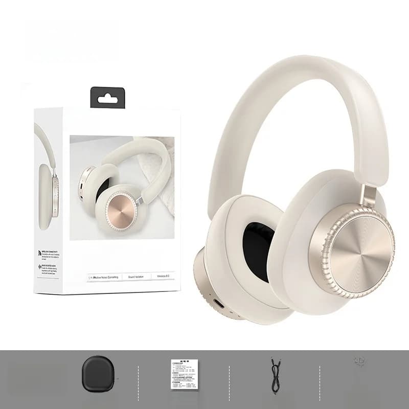 Kabellose Over-Ear-Kopfhörer mit aktiver Geräuschunterdrückung und 35 Std. Akku