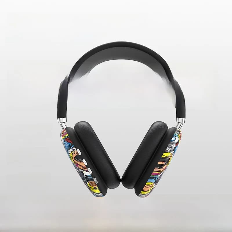 Graffiti Over-Ear-Kopfhörer mit TF-Karte und AUX