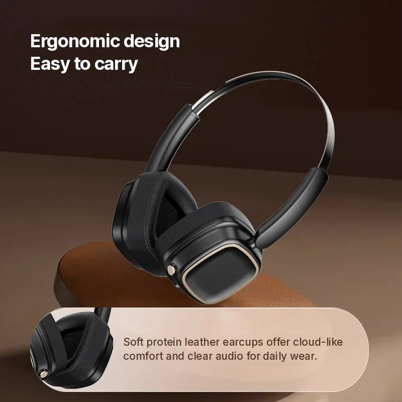 Retro Over-Ear Kopfhörer Bluetooth 5.4 Stereo Bass