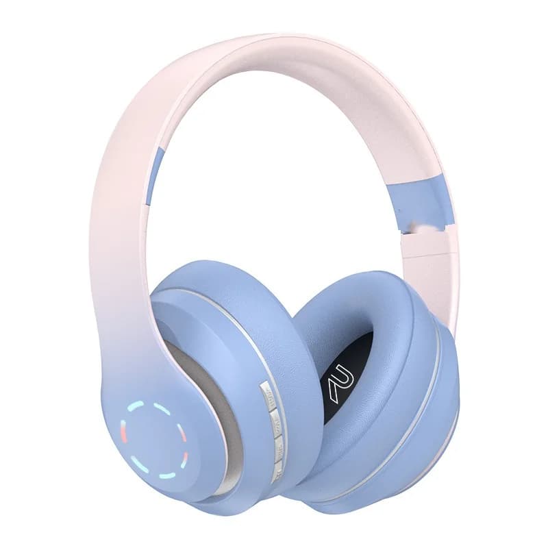 Wireless Over-Ear-Kopfhörer mit LED-Lichtern und FM-Radio