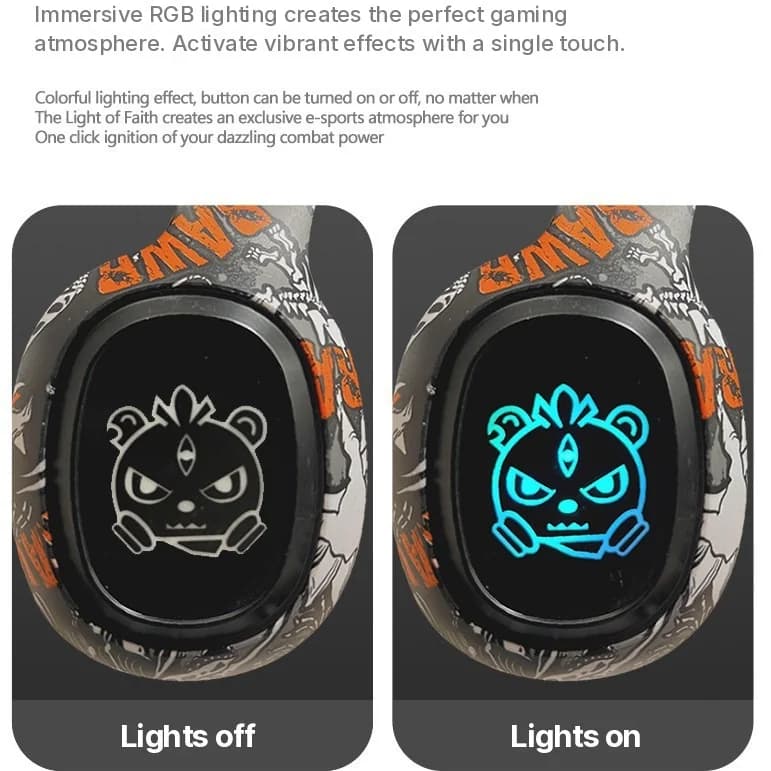 Over-Ear Bluetooth-Kopfhörer mit FM-Radio und LED-Leuchten