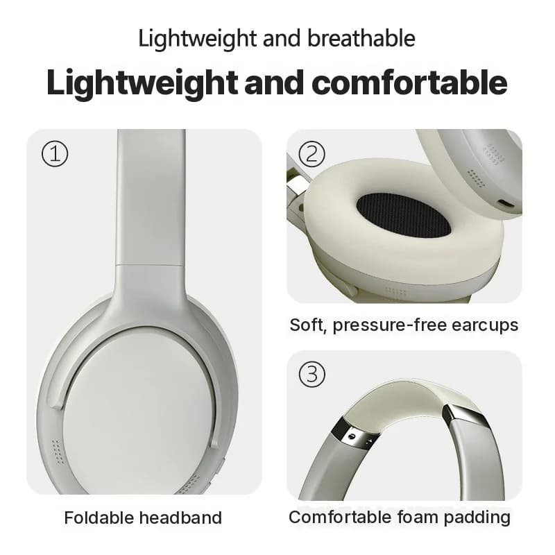 Kabellose Over-Ear Bluetooth-Kopfhörer mit Mikrofon und mehreren EQ-Modi