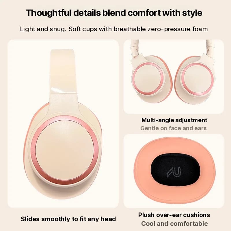 Over-Ear Bluetooth-Kopfhörer mit langer Akkulaufzeit für Gaming