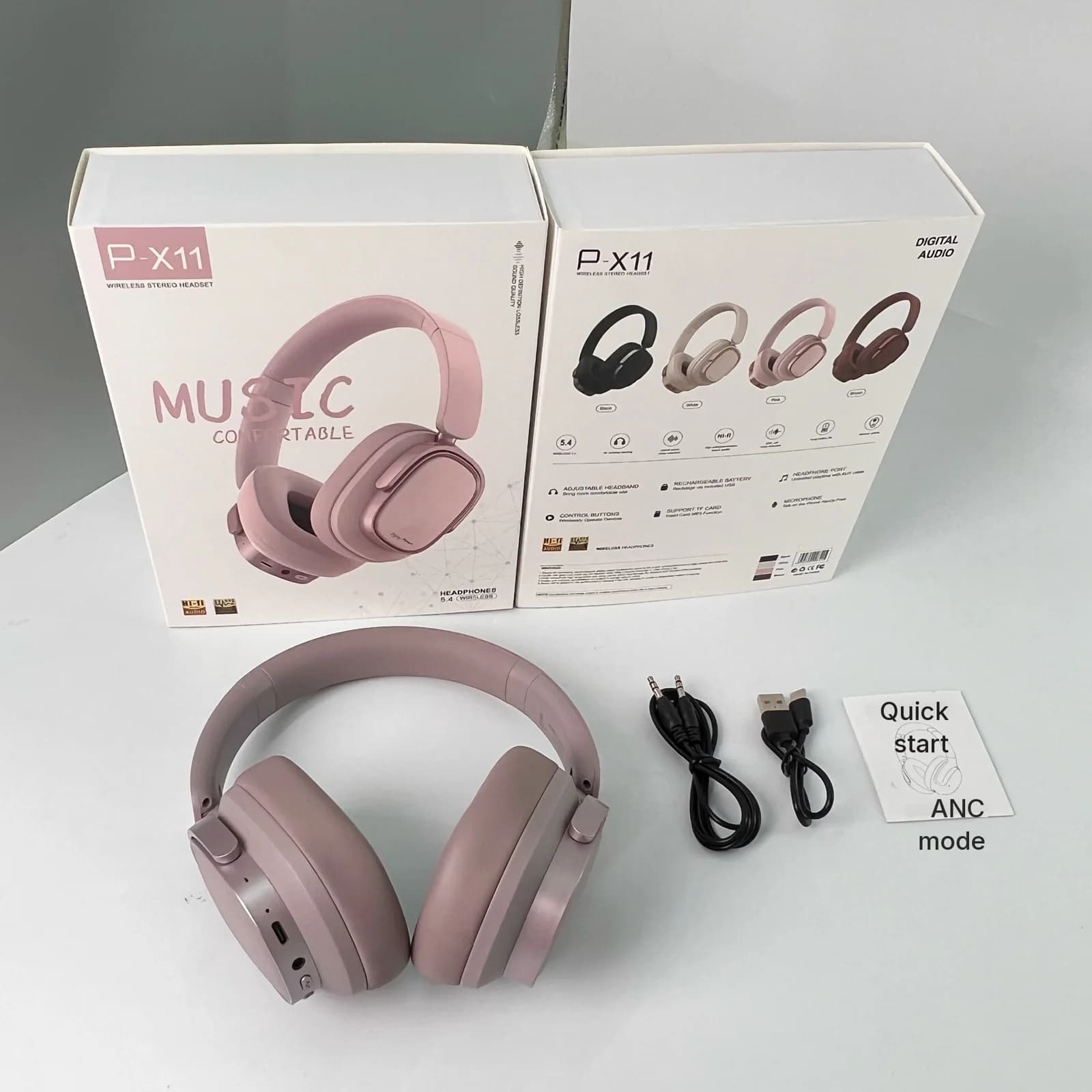 Retro Over-Ear-Kopfhörer mit ANC