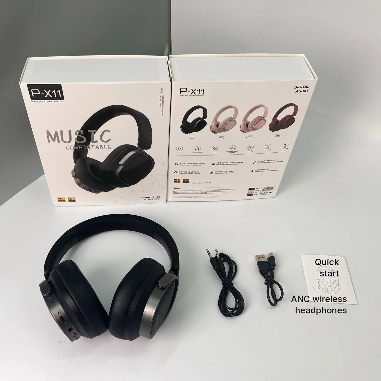Retro Over-Ear-Kopfhörer mit ANC