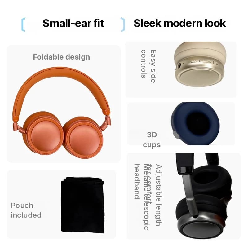 Wireless Over-Ear-Kopfhörer mit ANC und 35 Std. Akku