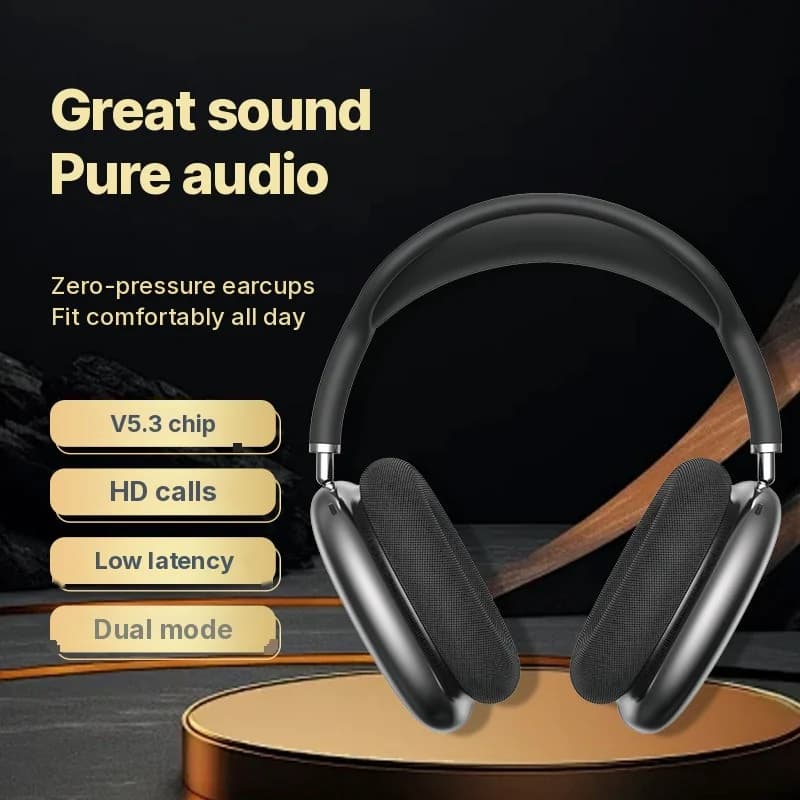 Over-Ear Wireless Bluetooth-Kopfhörer mit Deep Bass und Type-C-Ladung