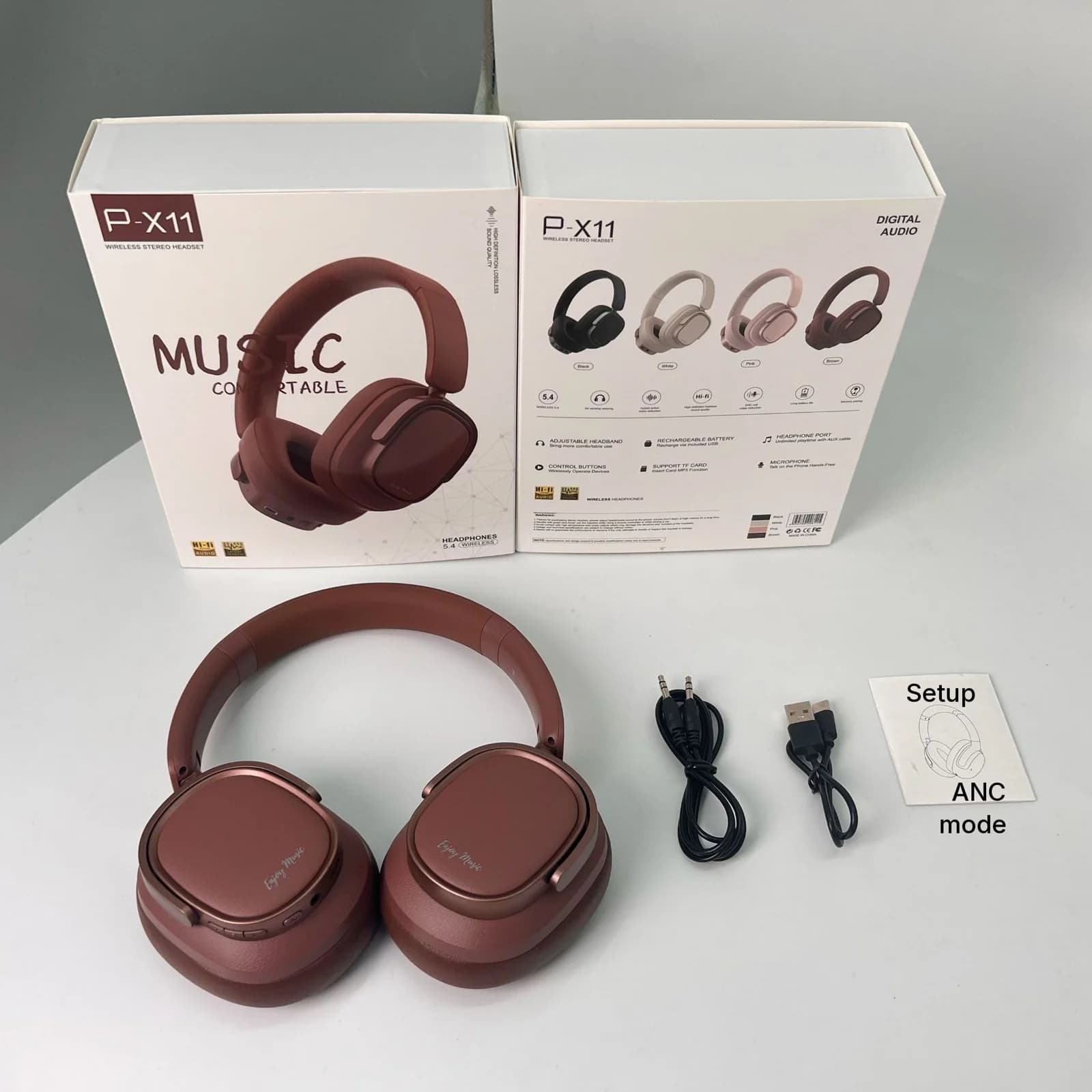 Retro Over-Ear-Kopfhörer mit ANC