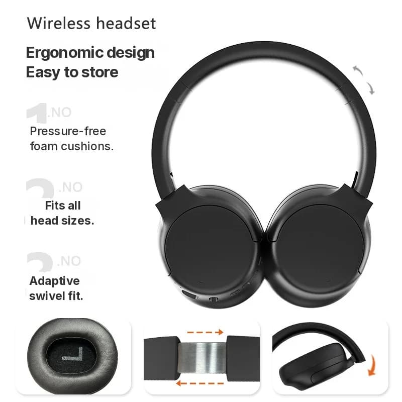 Kabellose Bluetooth-Kopfhörer mit ANC, Over-Ear, lange Akkulaufzeit