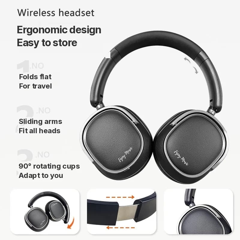 Retro Over-Ear Bluetooth-Kopfhörer mit ANC