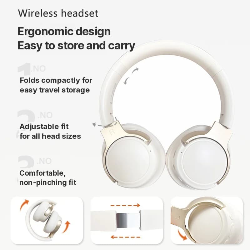 Kabellose Bluetooth Over-Ear Kopfhörer mit Active Noise Cancelling