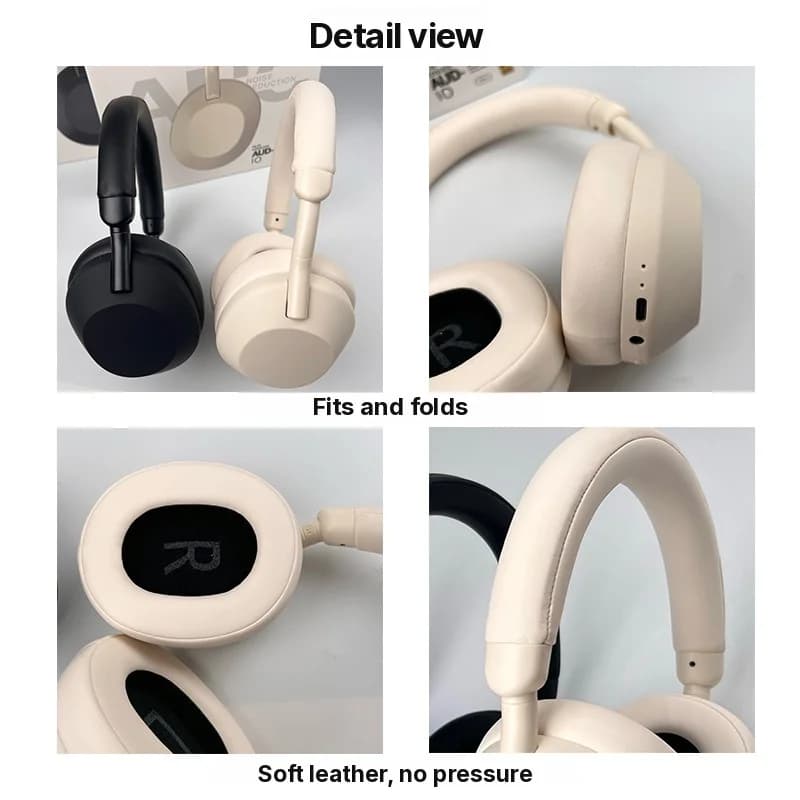 Aktive Noise-Cancelling Wireless Bluetooth Over-Ear-Kopfhörer Stereo
