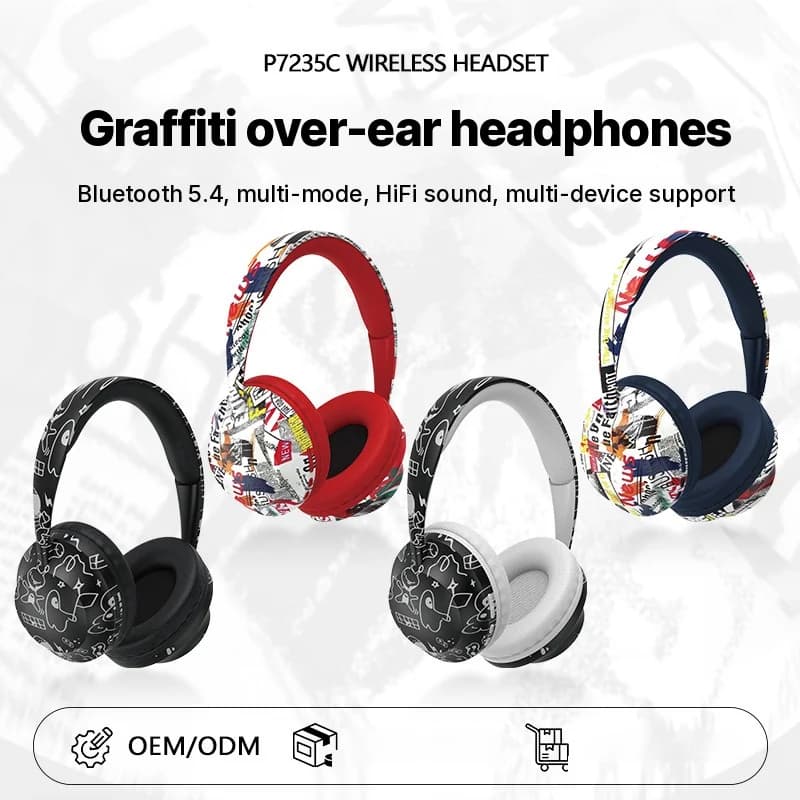 Over-Ear Wireless-Kopfhörer mit Bluetooth 5.4 und TF-Kartensteckplatz