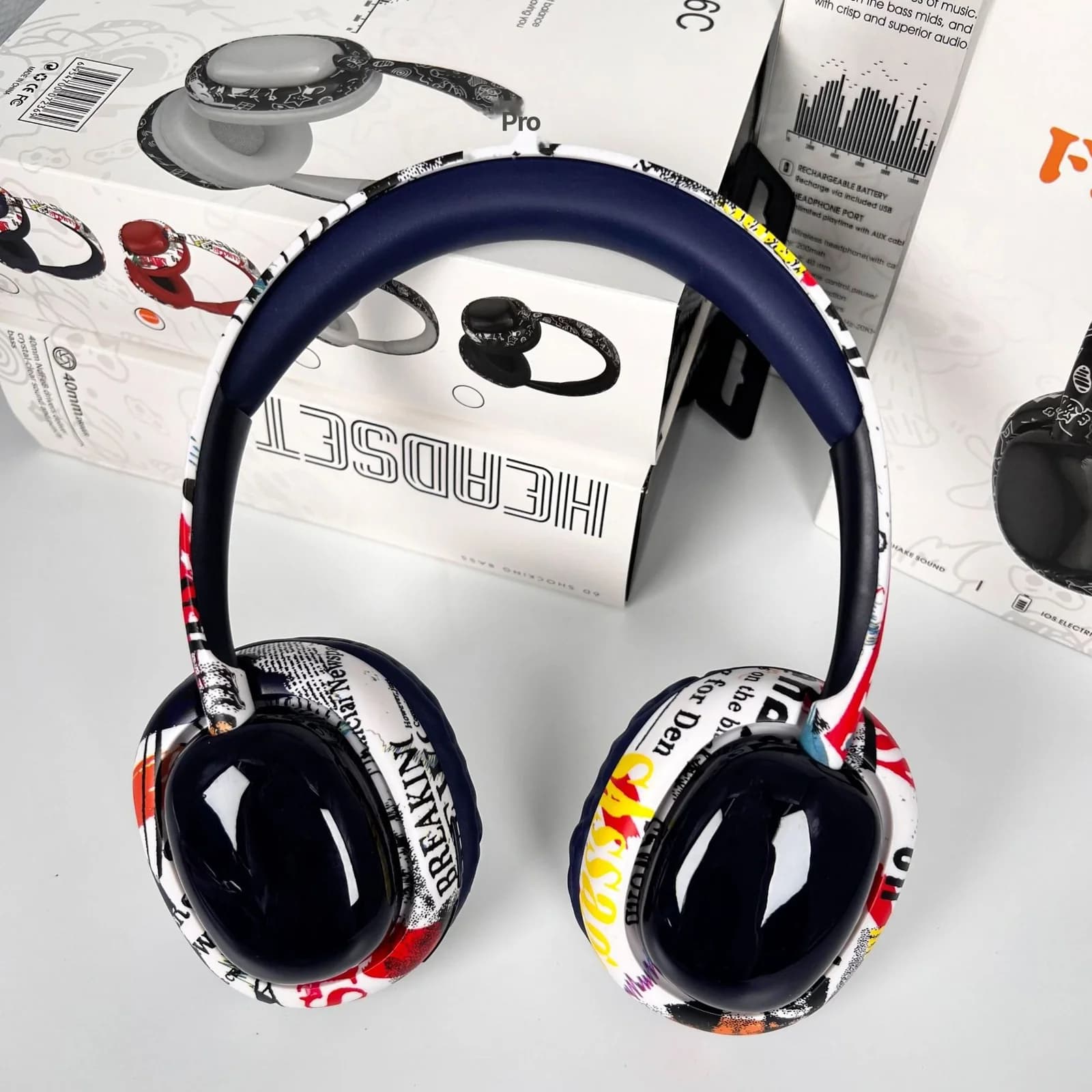 Over-Ear Bluetooth-Kopfhörer mit Tiefbass und Wireless-Konnektivität