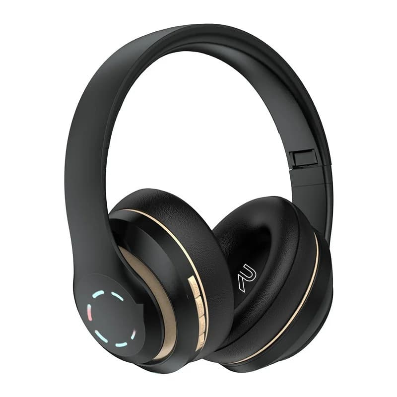Wireless Over-Ear-Kopfhörer mit LED-Lichtern und FM-Radio