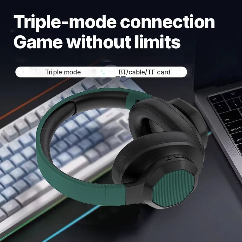 Over-Ear Bluetooth-Kopfhörer mit FM-Radio und TF-Kartensteckplatz