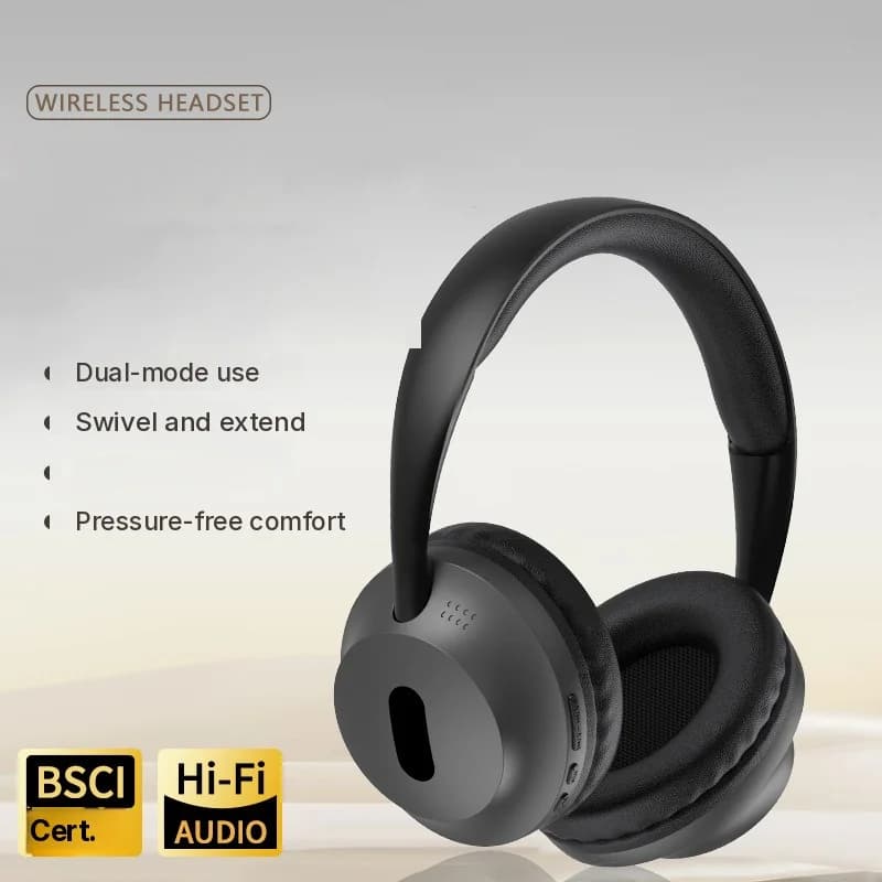 Kabellose Bluetooth Over-Ear-Kopfhörer mit Mikrofon und 3,5-mm-Audiokabel