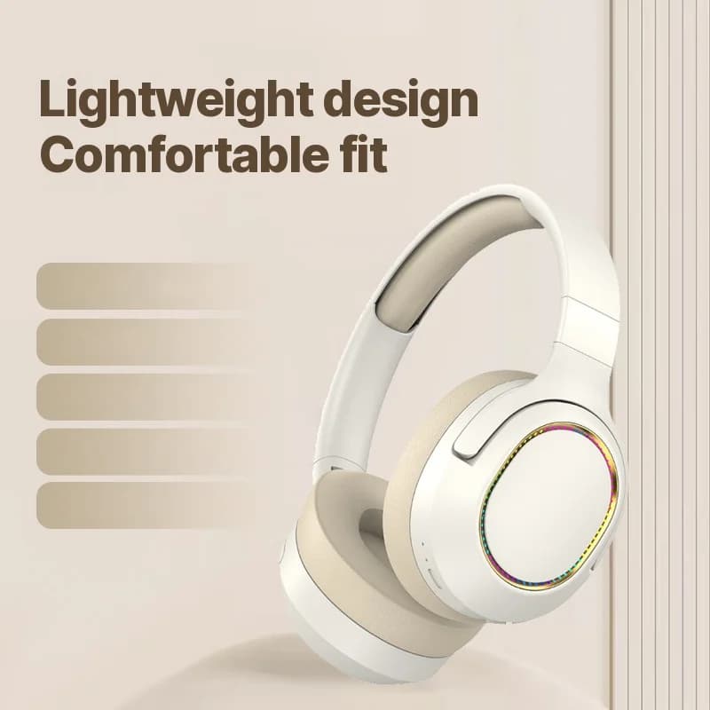 RGB Gaming-Kopfhörer kabellos Bluetooth Over-Ear Stereo-Headset