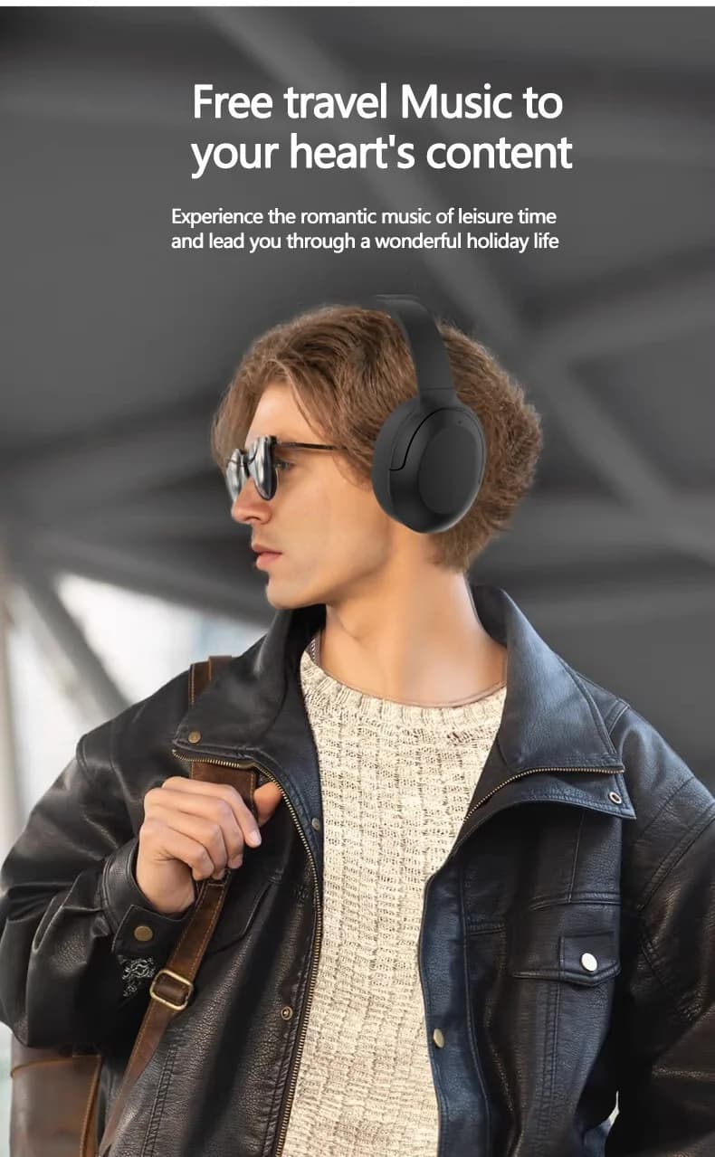 Aktive Noise-Cancelling Bluetooth-Kopfhörer, Over-Ear, Wireless 5.4