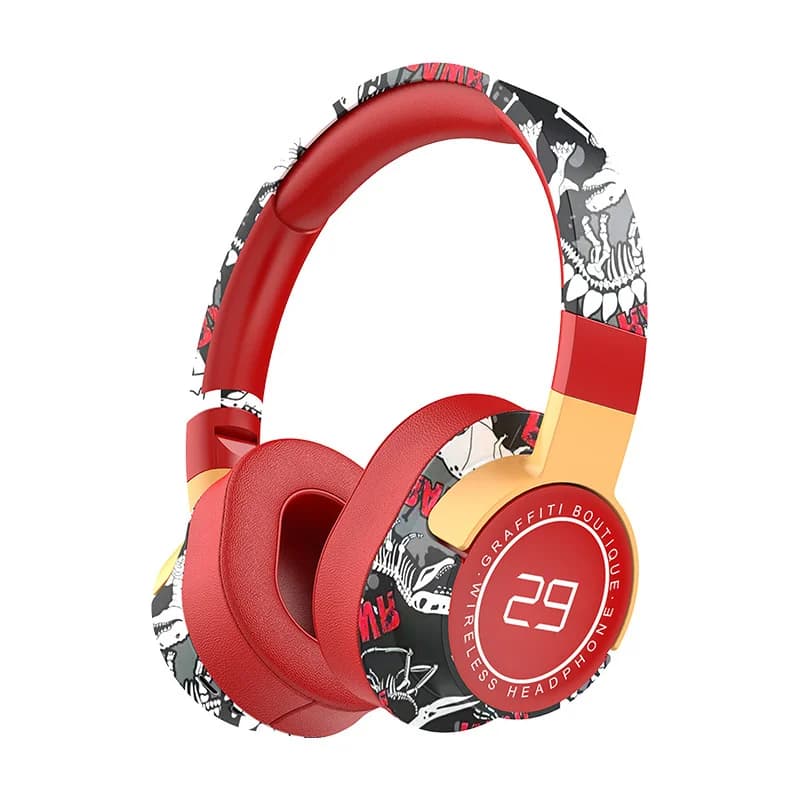 Over-Ear Wireless Bluetooth-Kopfhörer mit FM-Radio und tiefem Bass