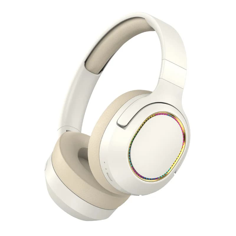Kabellose Over-Ear Bluetooth-Kopfhörer mit LED-Lichtern und FM-Radio