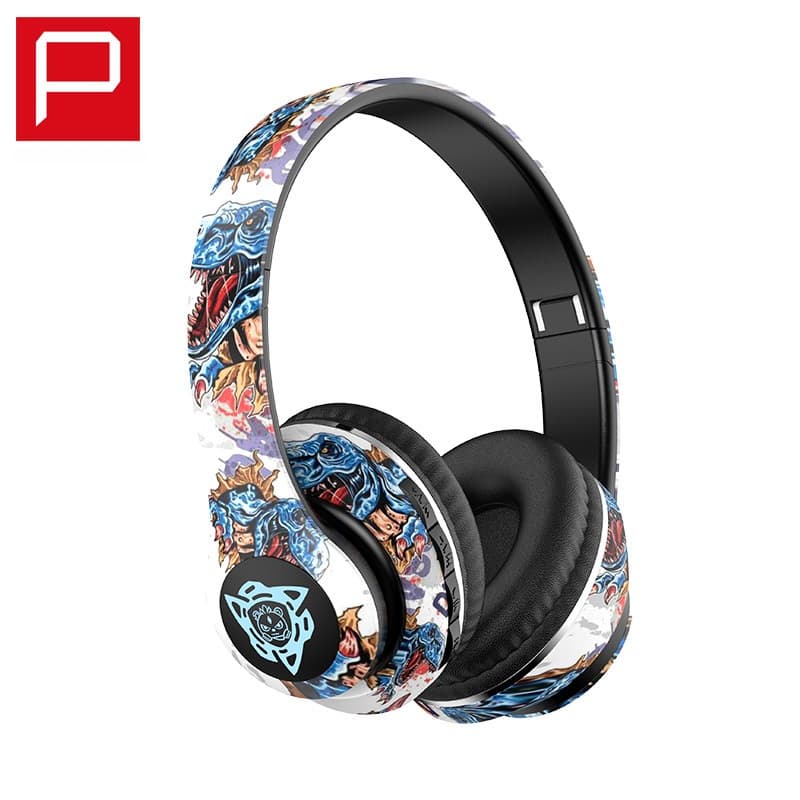 Wireless Bluetooth Over-Ear-Kopfhörer mit Graffiti-Design, faltbar