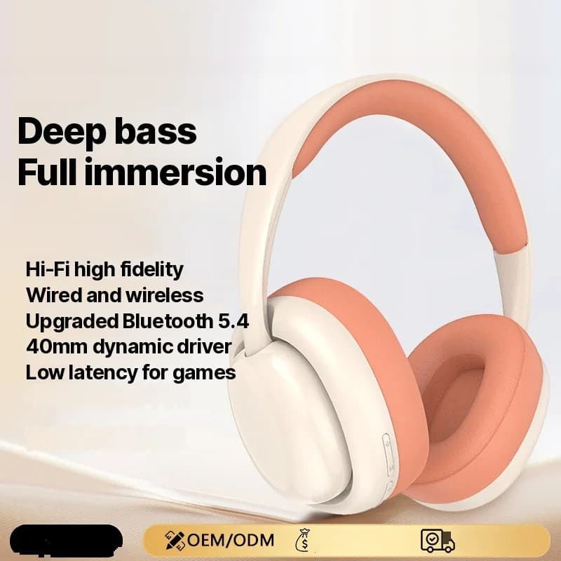 Kabellose Over-Ear Bluetooth-Kopfhörer mit FM-Radio und TF-Kartensteckplatz