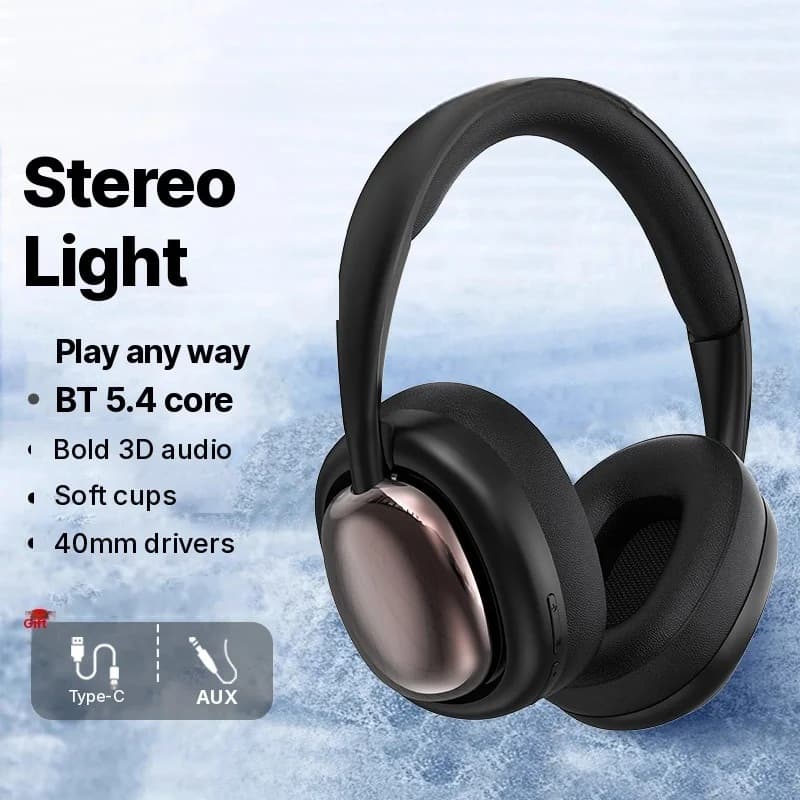 Over-Ear Wireless Bluetooth Kopfhörer mit Mikrofon und 40-mm-Treibern